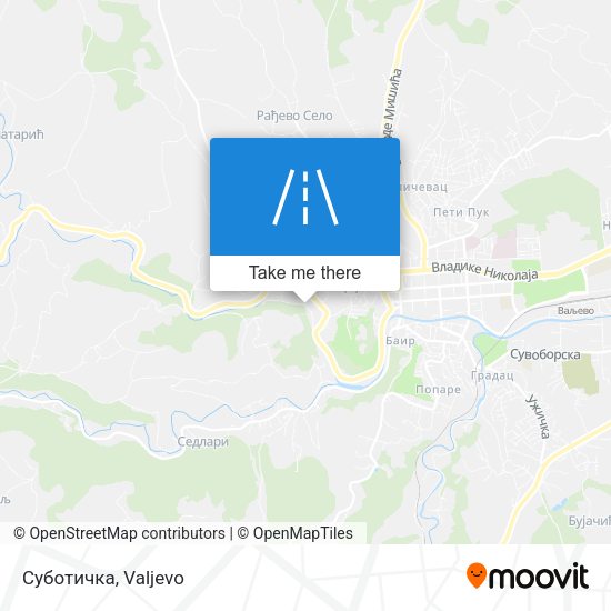 Суботичка map