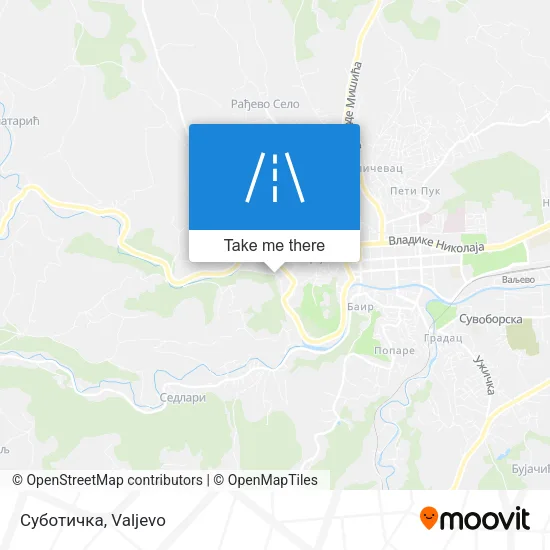 Суботичка map