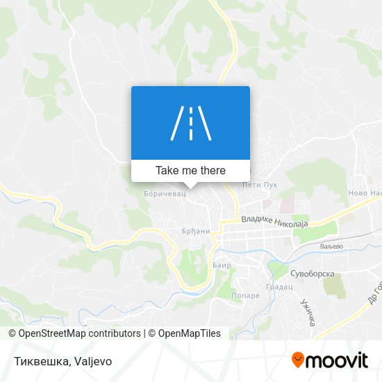Тиквешка map