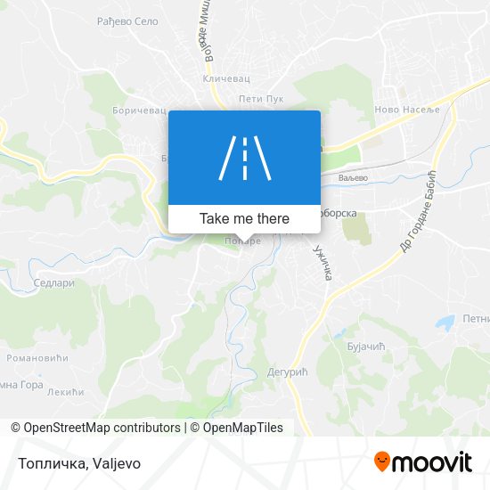 Топличка map