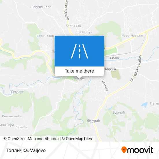 Топличка map