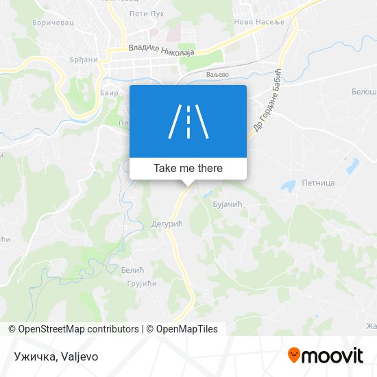 Ужичка map