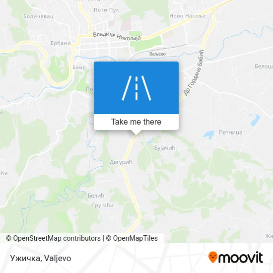 Ужичка map