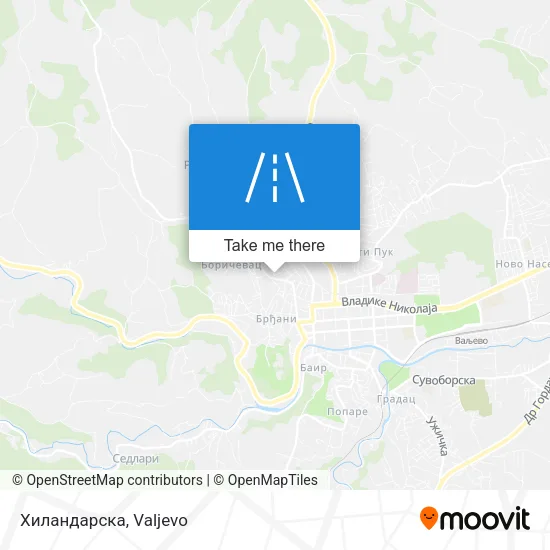 Хиландарска map