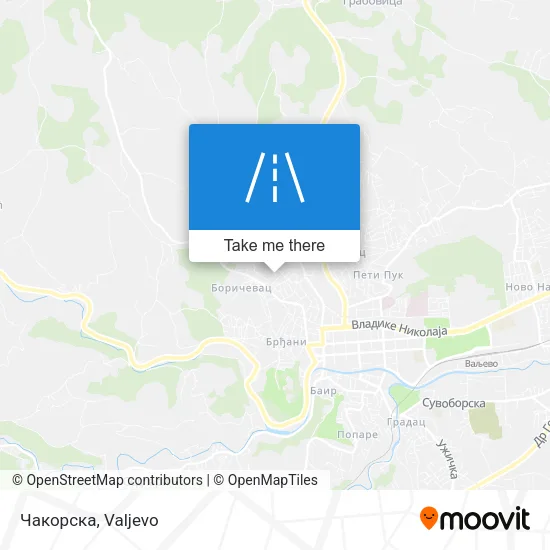 Чакорска map