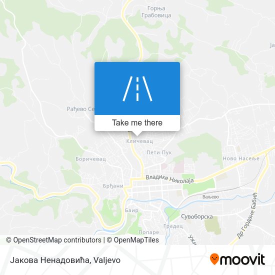 Јакова Ненадовића map