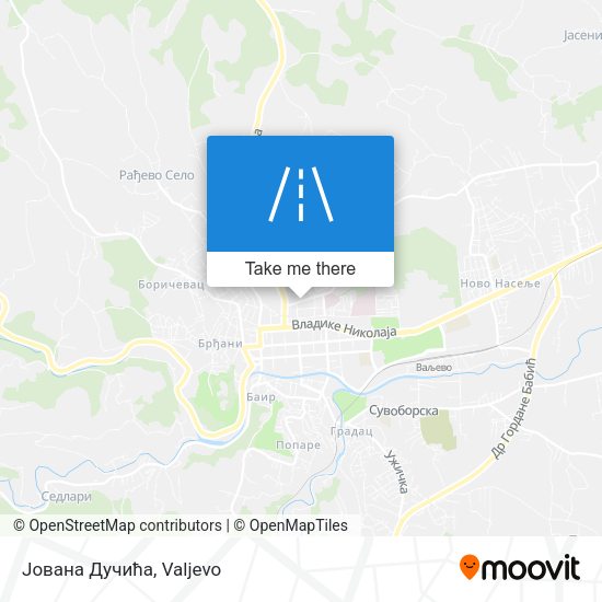 Јована Дучића map