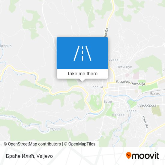Браће Илић map