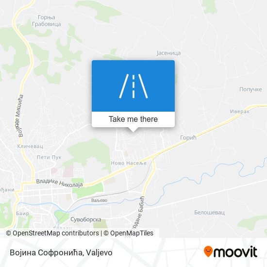 Војина Софронића map