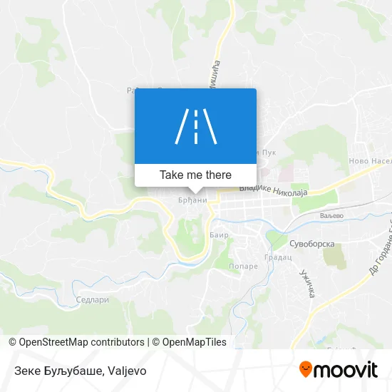 Зеке Буљубаше map
