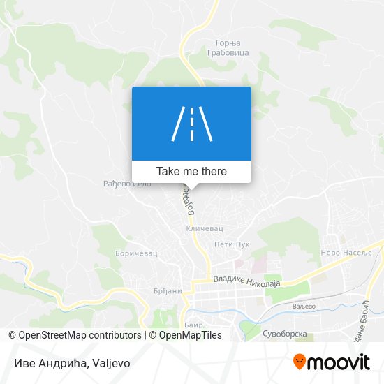Иве Андрића map