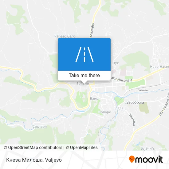 Кнеза Милоша map