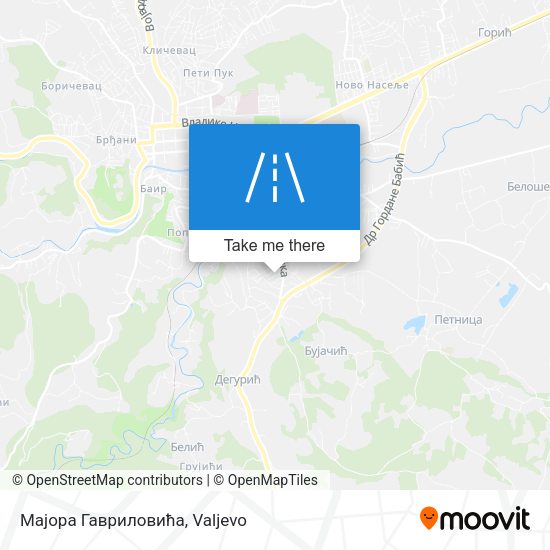 Мајора Гавриловића map