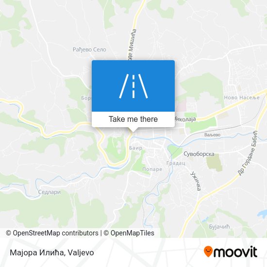 Мајора Илића map