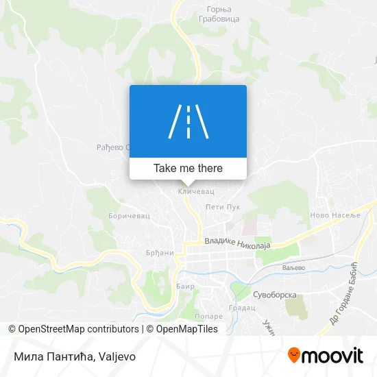 Мила Пантића map
