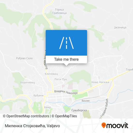 Миленка Стојковића map