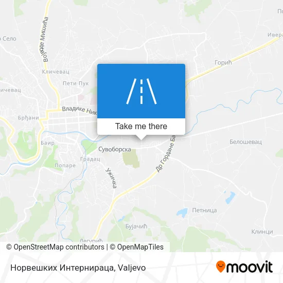 Норвешких Интернираца map
