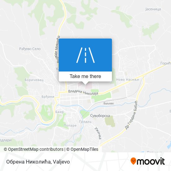 Обрена Николића map