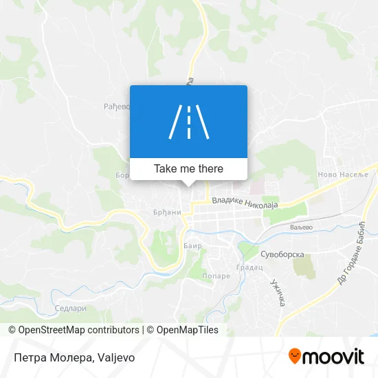 Петра Молера map