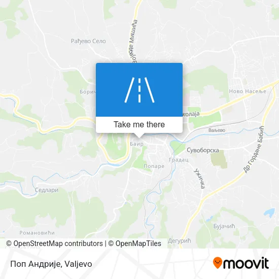 Поп Андрије map
