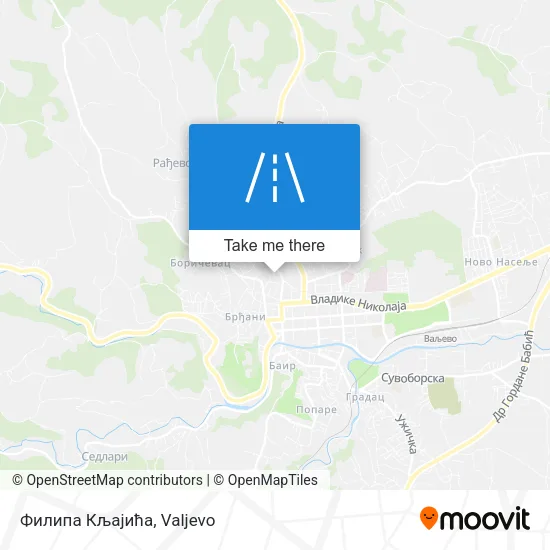 Филипа Кљајића map