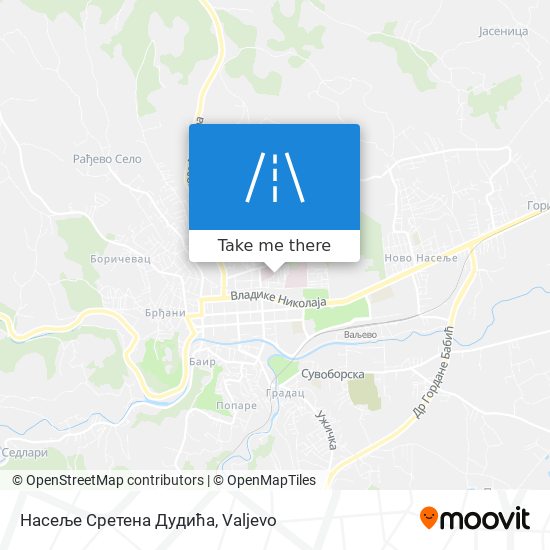 Насеље Сретена Дудића map