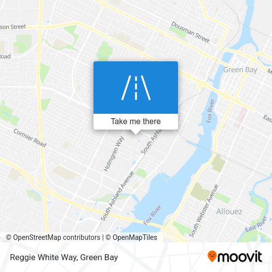 Reggie White Way map