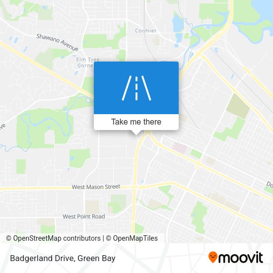 Badgerland Drive map