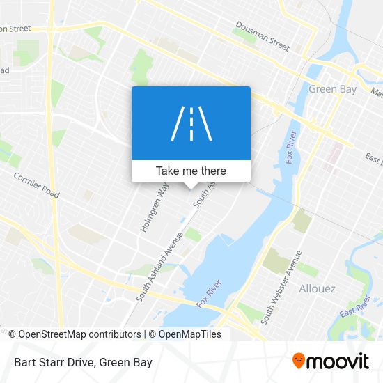 Bart Starr Drive map