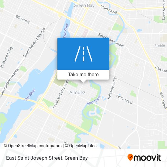 Mapa de East Saint Joseph Street