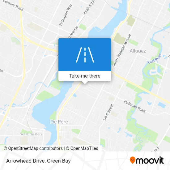 Arrowhead Drive map