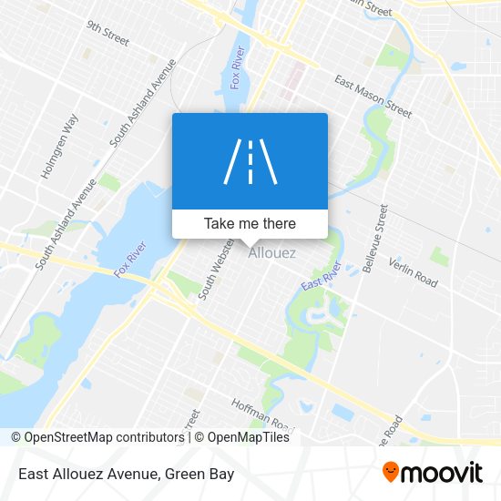 Mapa de East Allouez Avenue