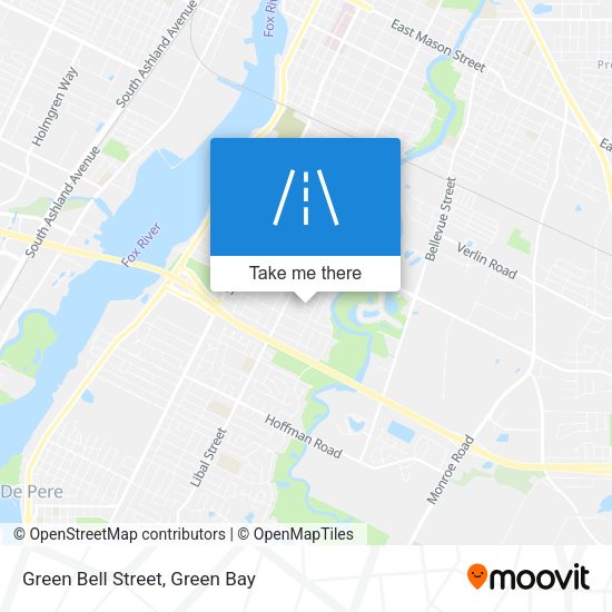 Green Bell Street map