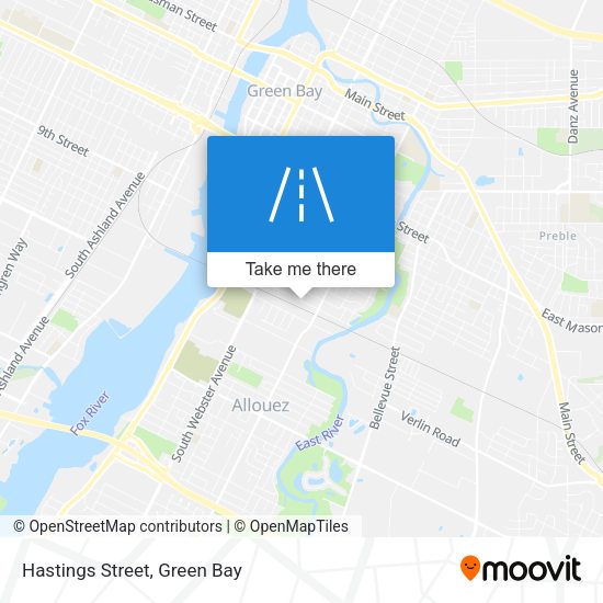 Mapa de Hastings Street