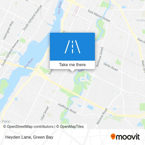 Heyden Lane map