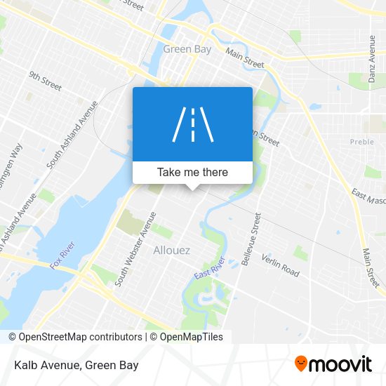 Mapa de Kalb Avenue