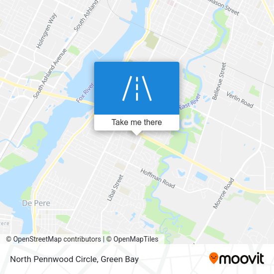 North Pennwood Circle map