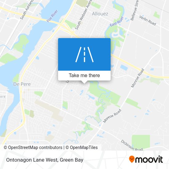 Mapa de Ontonagon Lane West