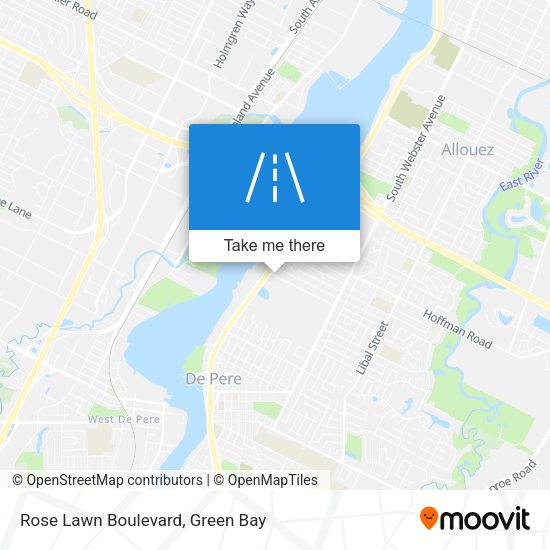 Rose Lawn Boulevard map