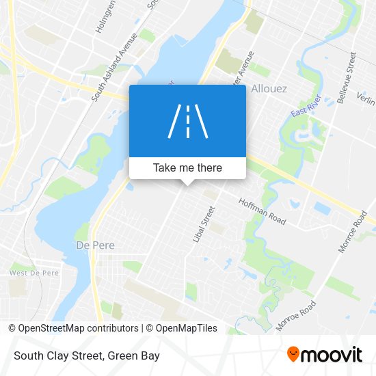 South Clay Street map