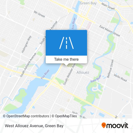 Mapa de West Allouez Avenue
