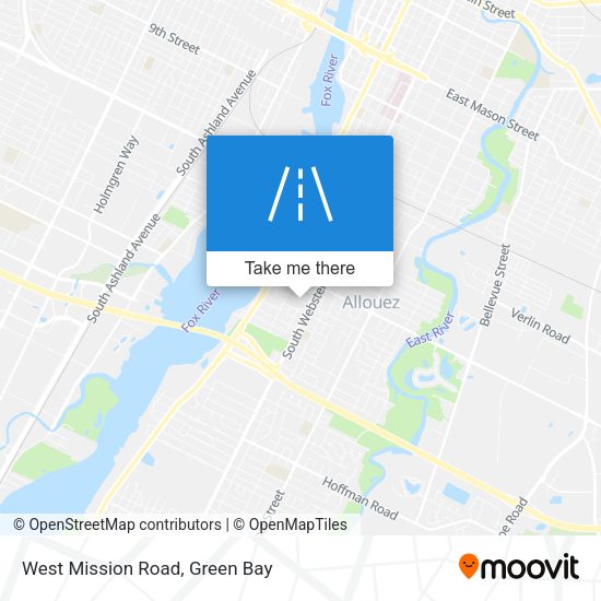 West Mission Road map