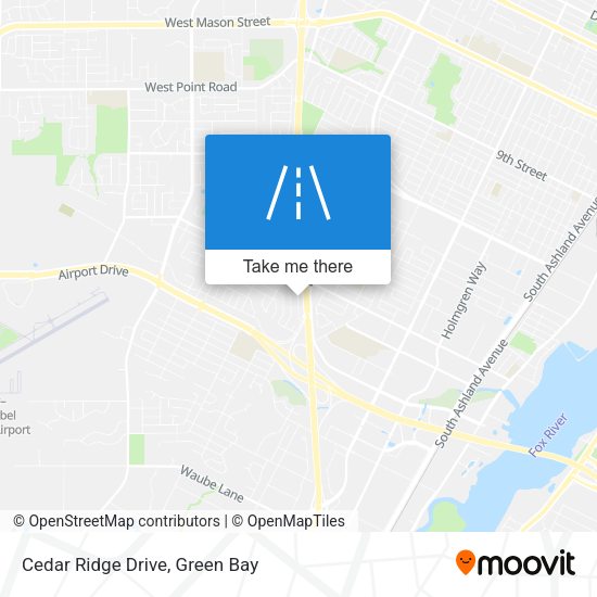 Cedar Ridge Drive map