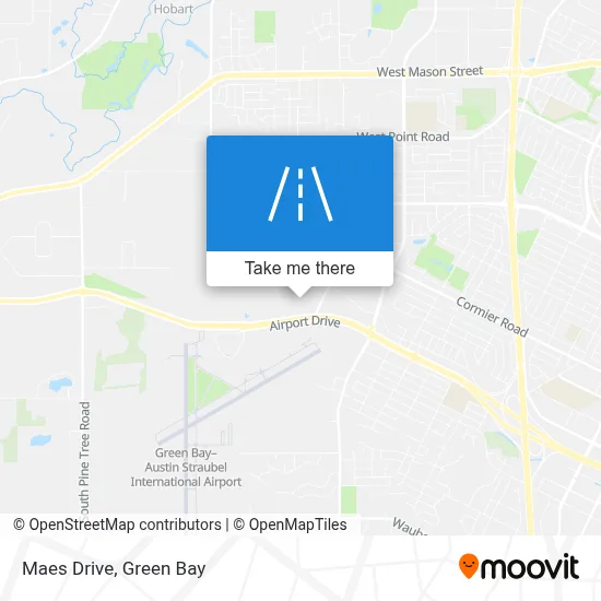 Maes Drive map