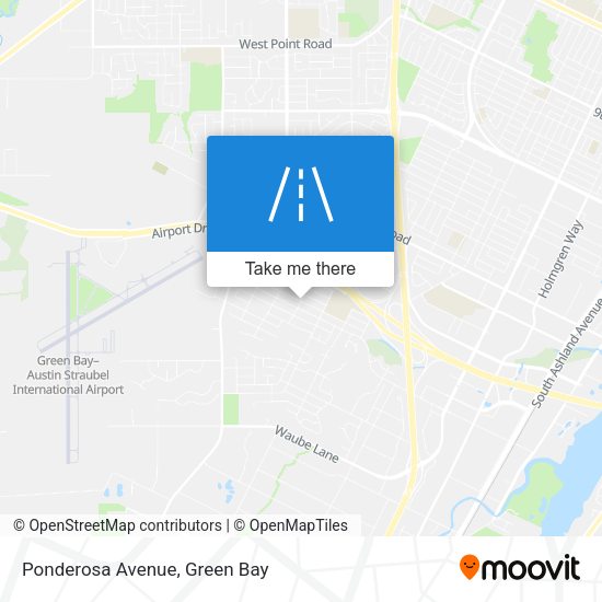 Ponderosa Avenue map