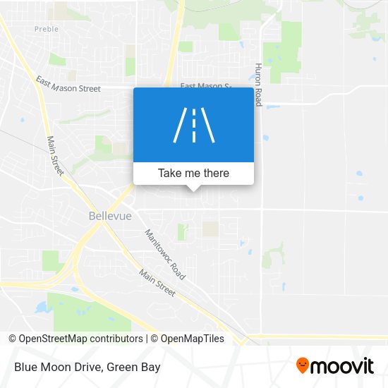 Mapa de Blue Moon Drive