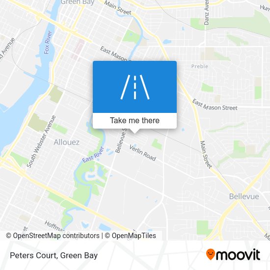 Mapa de Peters Court