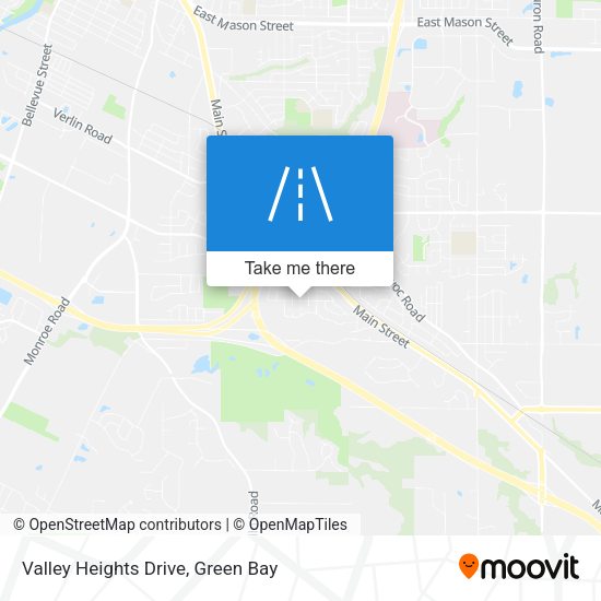Valley Heights Drive map