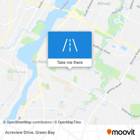 Acreview Drive map