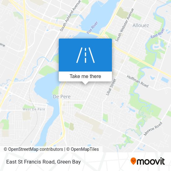 East St Francis Road map